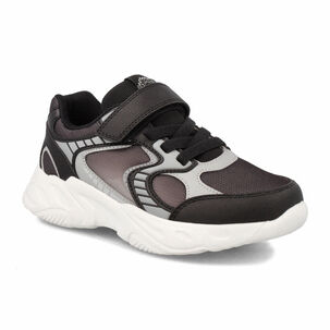 Zapatilla Niño Bubblegummers Derby Negro - Gris